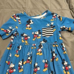 Rags Mickey Mouse  short sleeve pocket twirl dress 11/12